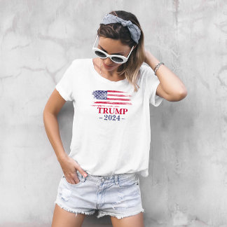 Trump 2024, Flagga, Val, Patriotic, MAGA, USA T Shirt