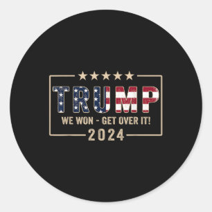 Trump 2024 Flagga Victory J.d.vance President 47 T Runt Klistermärke