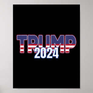Trump 2024 för president Konservativ Republican Poster