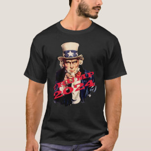Trump 2024 för president och för fängelse t shirt