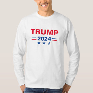 TRUMP 2024-förkortning T-Shirt med fet meddelande