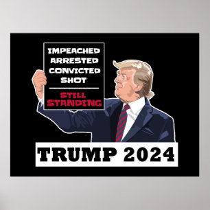Trump 2024 Fortfarande stående presidentval i USA Poster