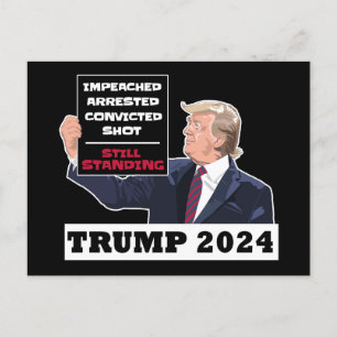 Trump 2024 Fortfarande stående presidentval i USA Vykort