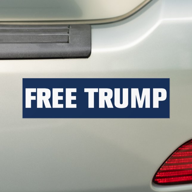 Trump 2024 Free Trump Bildekal (På Bil)