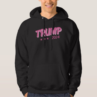 Trump 2024 Funny Donald Trump Rosa Bubble Brev Hoodie