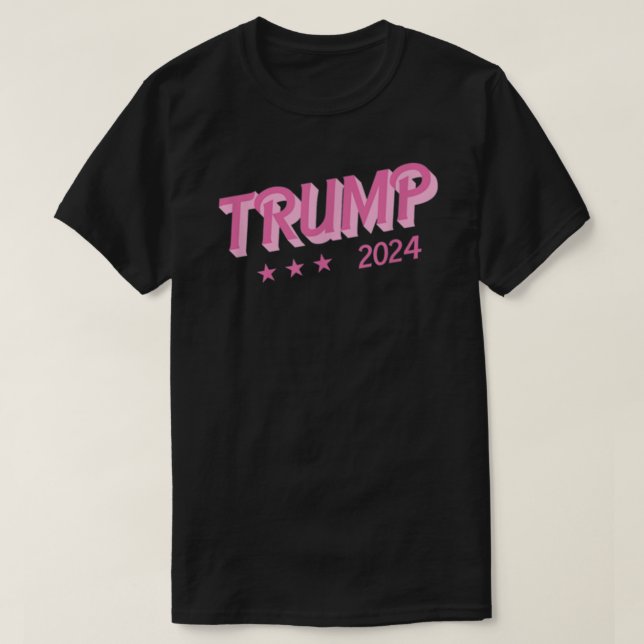 Trump 2024 Funny Donald Trump Rosa Bubble Brev T Shirt (Design framsida)