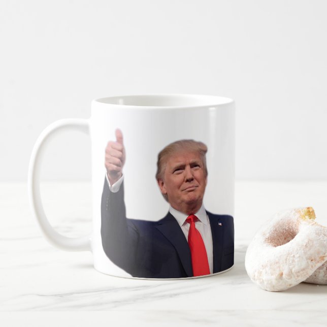 Trump 2024-gåva kaffemugg (Med munk)