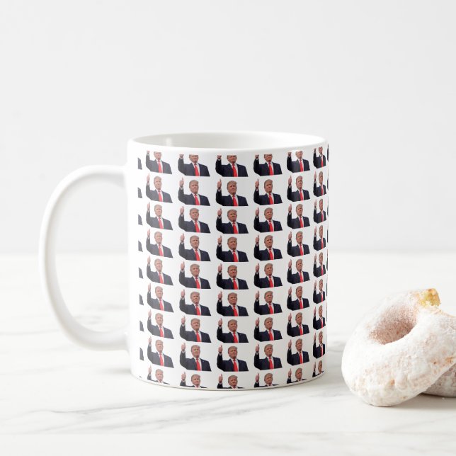 Trump 2024-gåva kaffemugg (Med munk)