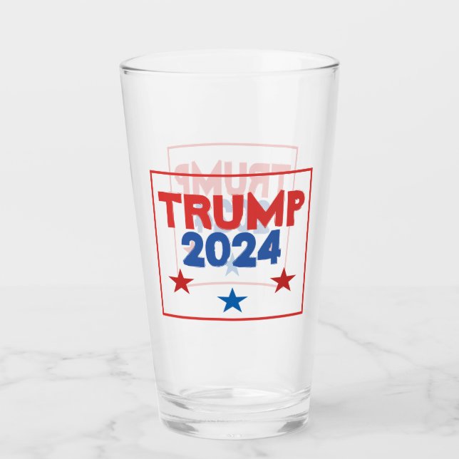 Trump 2024 Glass Glaskopp (Framsida)