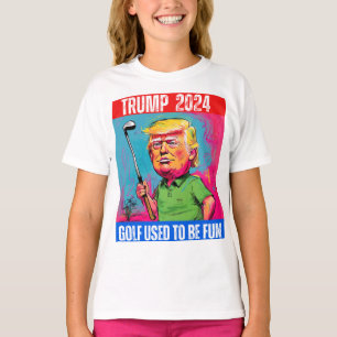 TRUMP 2024 GOLF SOM ANVÄNDS SOM ROLIGT T SHIRT
