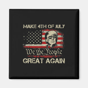Trump 2024 Gör 4:e juli Underbar igen, amerikanska Magnet