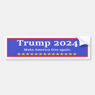 Trump 2024 Gör Amerika fritt igen Bildekal