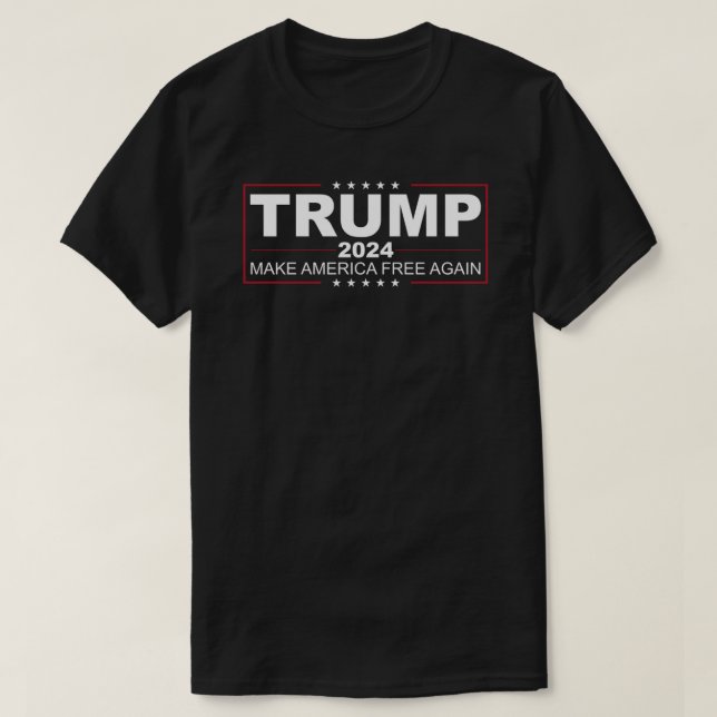 Trump 2024 Gör Amerika ledig igen klassisk T-Shirt (Design framsida)