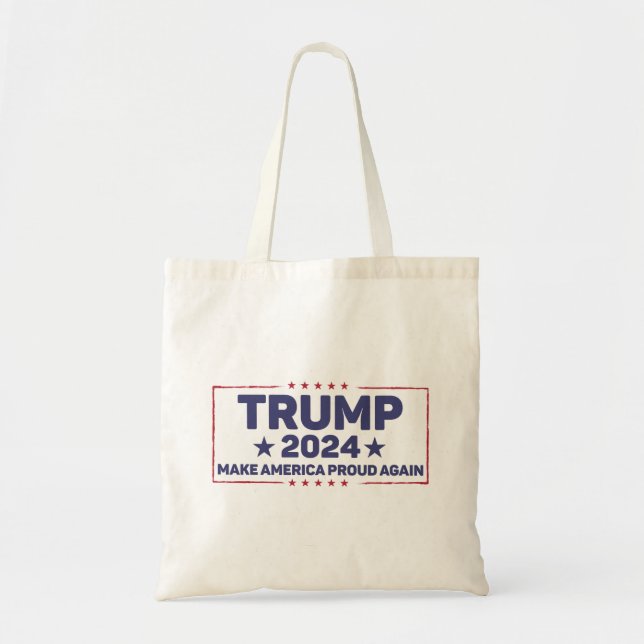 Trump 2024 - Gör Amerika stolt igen Tygkasse (Framsidan)