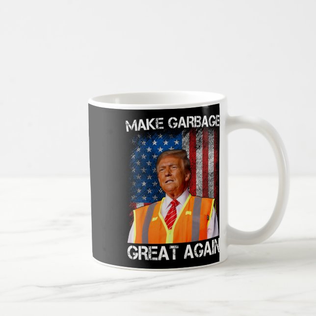 Trump 2024 Gör Sopor Underbart igen till Trum- Kaffemugg (Höger)