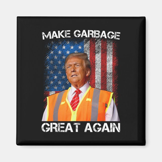 Trump 2024 Gör Sopor Underbart igen till Trum- Magnet (Framsidan)
