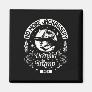 Trump 2024 Head Cowboys USA 2024 Omröstning Magnet
