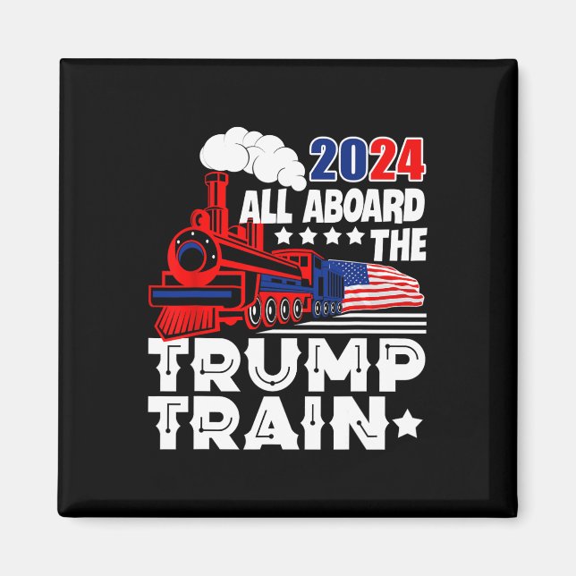 Trump 2024 hela trumpen Tåg USA Magnet (Framsidan)