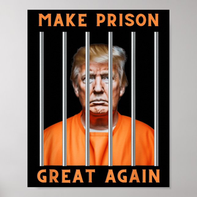 Trump 2024 i fängelset poster (Framsidan)
