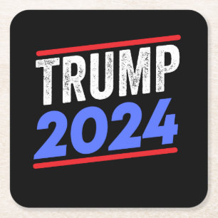 Trump 2024 inför valet av president Donald Jr. Ma Underlägg Papper Kvadrat
