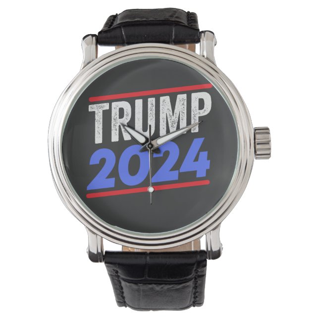 Trump 2024 inför valet av president Donald Jr. Mag Armbandsur (Framsida)