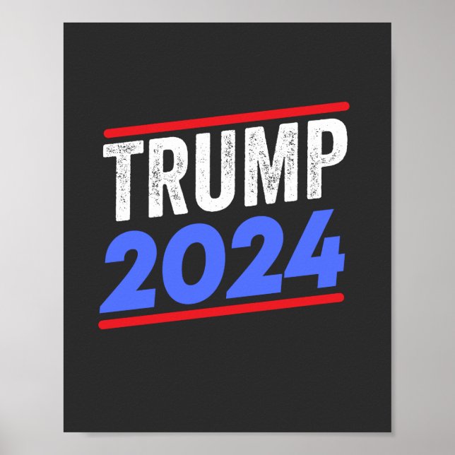 Trump 2024 inför valet av president Donald Jr. Mag Poster (Framsidan)