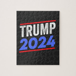 Trump 2024 inför valet av president Donald Jr. Mag Pussel