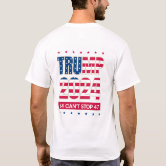 Trump 2024, Inmate Mugshot, 34 kan inte stoppa 47 T Shirt