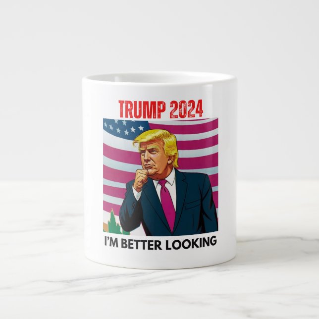 TRUMP 2024 JAG ÄR BÄTTRE TITTAR JUMBO MUGG (Framsidan)