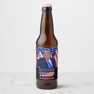 Trump 2024 Jag är tillbaka Ölflaska Etikett