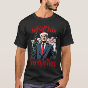 Trump 2024 JAG KOMMER HEM TILL JUL TOMTE Rolig T Shirt