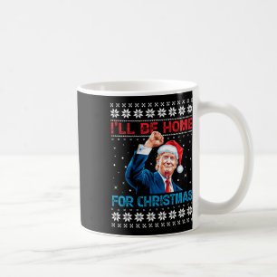 Trump 2024 Jag kommer hem till jultomten Julafton  Kaffemugg
