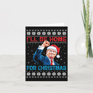 Trump 2024 Jag kommer hem till jultomten Julafton  Kort