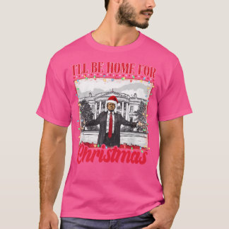 Trump 2024 Jag kommer hem till jultomten. T Shirt