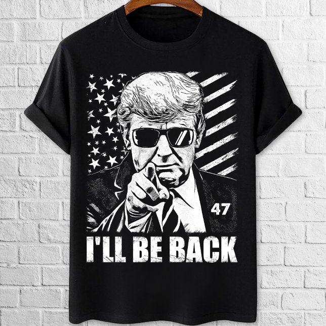 Trump 2024 Jag kommer tillbaka 47 med amerikansk f T Shirt (Skapare uppladdad)