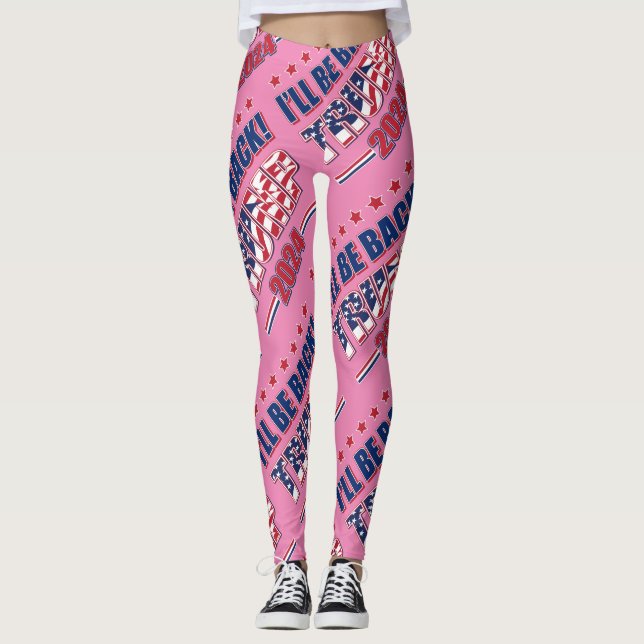 Trump 2024 Jag kommer tillbaka Leggings (Framsida)