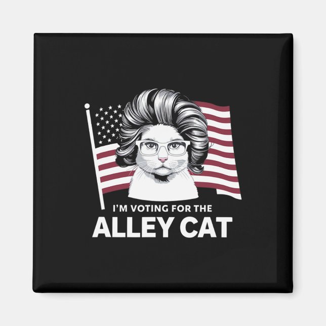 Trump 2024 jag röstar på den hemlösa katten republ magnet (Framsidan)