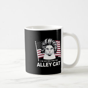 Trump 2024 Jag röstar på gatuhalkattrepublikan Kaffemugg