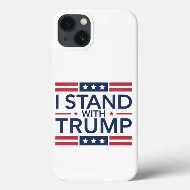 Trump 2024 Jag står med Trump Stöd president  (Baksida)