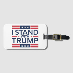 Trump 2024 Jag Står Med Trump Stöd President Bagagebricka