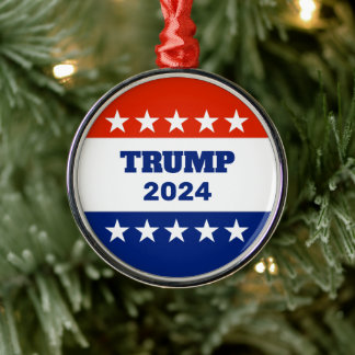 Trump 2024-jul julgransprydnad metall
