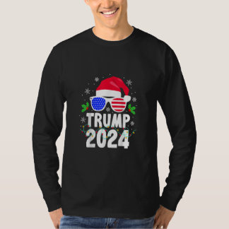 Trump 2024 jultomten Hat Julafton Ljus T Shirt