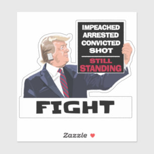 Trump 2024 Kampen mot presidentvalet Klistermärken