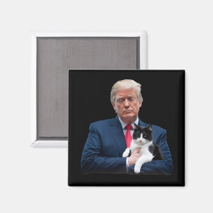 Trump 2024 Katt MAGA Rollig Trump Katt Magnet