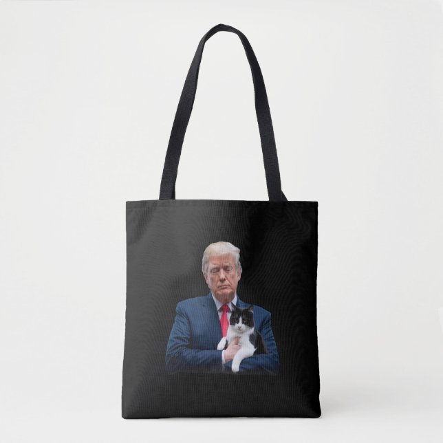 Trump 2024 Katt MAGA Rollig Trump Katt Tygkasse (Framsida)