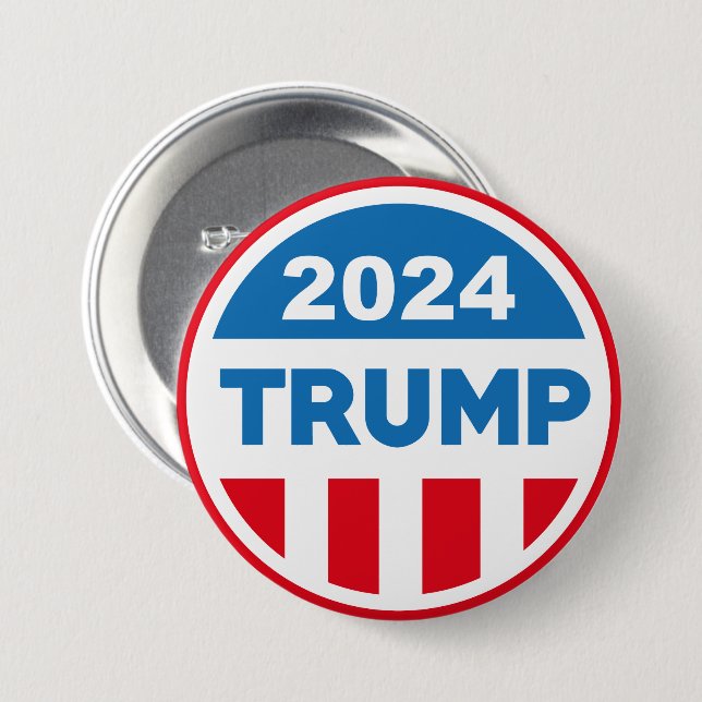 Trump 2024 knapp (Framsida & baksida)