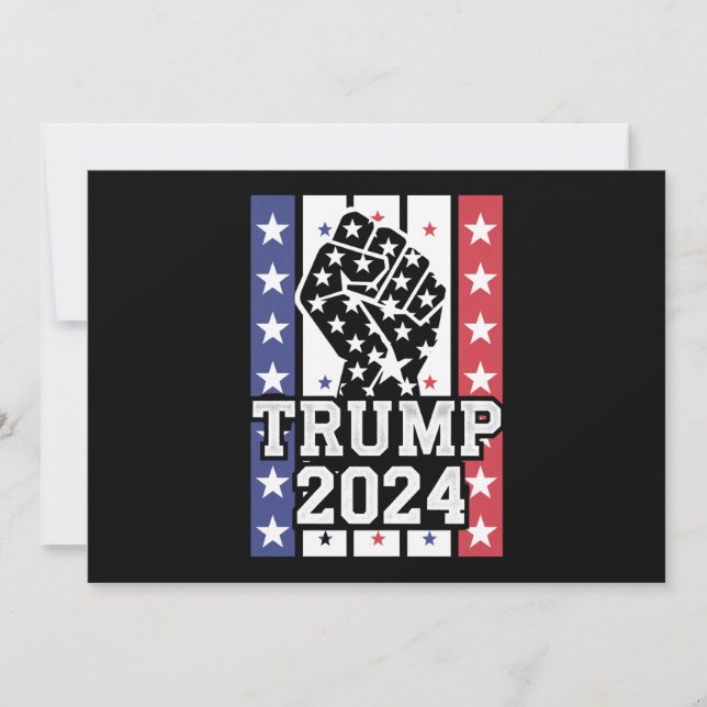 Trump 2024 Knut Olaglaglig Hillbilly J.D.Vance 202 Inbjudningar (Framsida)
