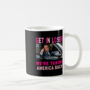 Trump 2024 Kom in Loser Vi tar tillbaka Amerika Kaffemugg