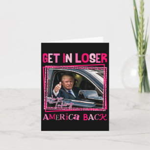 Trump 2024 Kom in Loser Vi tar tillbaka Amerika Kort
