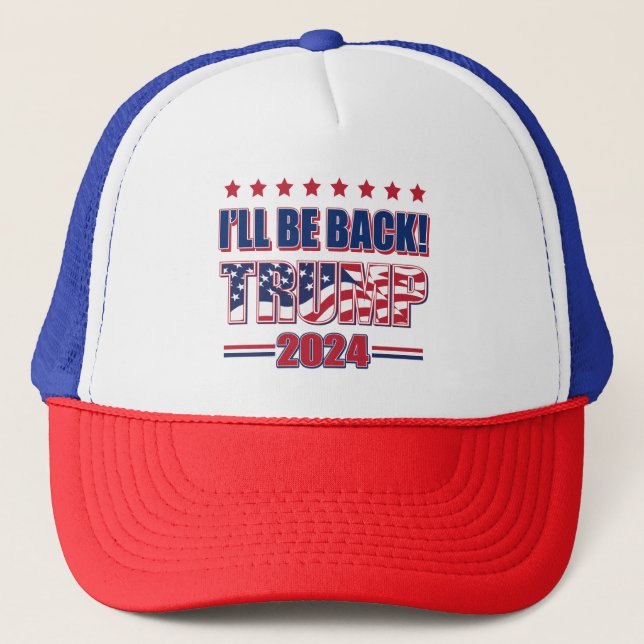 Trump 2024 kommer tillbaka keps (Framsida)